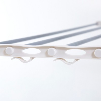 Heavy Duty 3-Tier Stainless Steel Rolling Laundry Rack