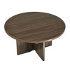 Maliang 35.8" X 35.8" X 18.9" Modern Minimalist Coffee Table, Nordic Style Coffee Table, Suitable For Both Home And Office - 3 of 4