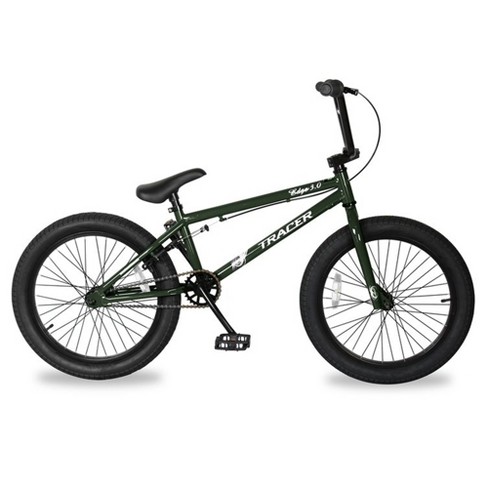 Post impressionisme Wissen wonder Tracer Edge 3.0 20 Inch Hi-ten Steel Framed Freestyle Bmx Beginners Bike  For Child Or Adult Riders 5 Feet To 6 Feet 2 Inches Tall, Matte Green :  Target
