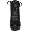 Allegra K Women's Lace Up Round Toe Platform Block Heels Ankle Boots - 3 of 4