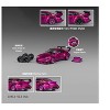 Porsche 964 Widebody Hot Pink Metallic with Extra Wheels and Wing 1/64 Diecast Model Car by CM Models - 2 of 2