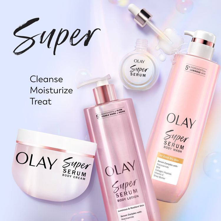 Olay Super Serum Complex for Luminous Skin Body Wash for Extra Dry Skin - 20 fl oz, 4 of 13