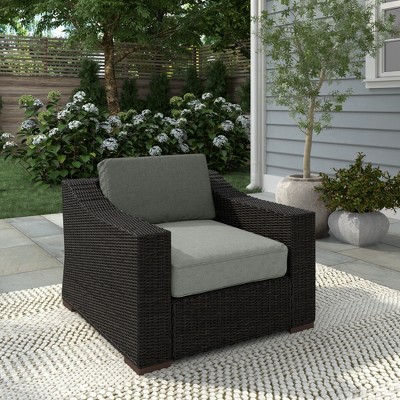 Glenwillow Home Portland Patio Pe Rattan Arm Chair : Target