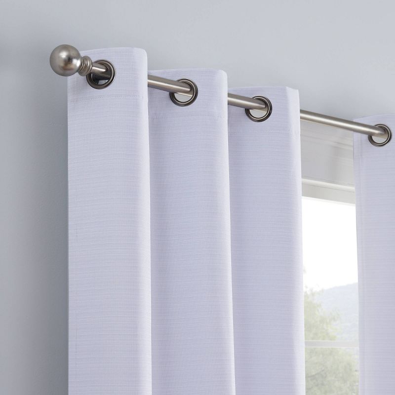 Set of 2 Talisa Absolute Zero and Draft Blocker Blackout Curtain Panels - Eclipse, 3 of 12