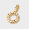 14K Gold Dipped Pearl Letter Charm - A New Day™ Gold - 2 of 2