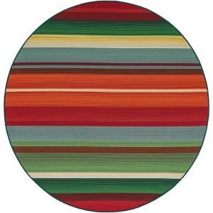 Unique Loom    Outdoor Modern Jaco Area Rug - 1 of 4