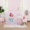 NoJo Disney Ariel Watercolor Wishes Pink, White, and Aqua Super Soft Contoured Changing Pad Cover - 3 of 3