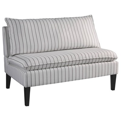 Arrowrock Accent Bench with Back White/Gray - Signature Design by Ashley