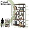 UbMelt Book Shelf Freestanding Modern 68.9 Inch Bookcase Storage Organizer with 9 Open Shelves for Living Room,Bedroom - 4 of 4