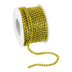 Unique Bargains DIY Clothing Decoration Crystal Rhinestone Sew on Close Claw Chain Trim - 1 of 4
