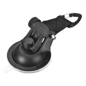Unique Bargains Suction Cup with Attachment Hook Tie Down Accessory for Outdoor Camping Tents Canopy Awnings Black