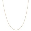 Black Bow Jewelry 0.6mm, 14k Yellow Gold, Cable Rope Chain Necklace - 3 of 4