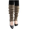INSPIRE CHIC Women's Knitted Solid Color Warm Knee High Length Ribbed Leg Warmers - 2 of 4