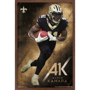 Trends International NFL New Orleans Saints - Alvin Kamara 19 Framed Wall Poster Prints - 1 of 4