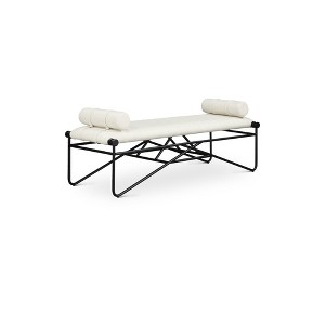 Meridian Furniture,Gatsby Vegan Leather Bench - 1 of 4
