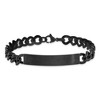 Chisel Stainless Steel Brushed and Polished Black IP-plated Curb Link 8" ID Bracelet - 4 of 4