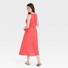 Women's Belted Gauze Midi A-Line Dress - Universal Thread™ - 2 of 3