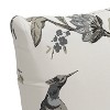 Saro Lifestyle 18"x18" Shaana Polyester Square Throw Pillow Ink : 20x20 Inch Polyester, Machine Washable Cloth Napkins - 3 of 4