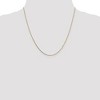 Black Bow Jewelry 0.8mm 14k Yellow Gold Solid Box Chain Spring Ring Clasp Necklace - 2 of 4