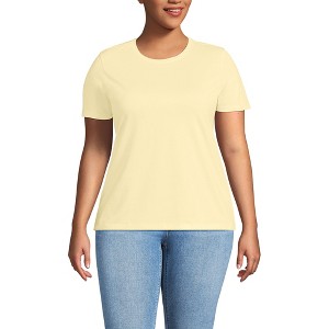 Lands' End Women's Relaxed Supima Cotton T-Shirt - 1 of 3