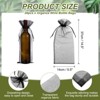 Unique Bargains Organza Drawstring Wine Bottle Wrapping Gift Bags 14.5" x 5.5" 20 Pcs - 2 of 4