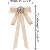 Elerevyo Women's Long Ribbon Brooches Elegant Neck Tie Pin 1 Pc - 2 of 4