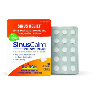 Sinuscalm By Boiron Homeopathic Medicine For Sinus Relief - 60 Tablet ...