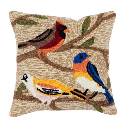 Throw Pillow, House Finch Bird Pillow, Comfortable, Bright Yellow Pill –  georgemillerart