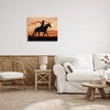 Stupell Industries Cowgirl Sunset Silhouette Southwestern Horse Field Landscape Canvas Wall Art - 2 of 4