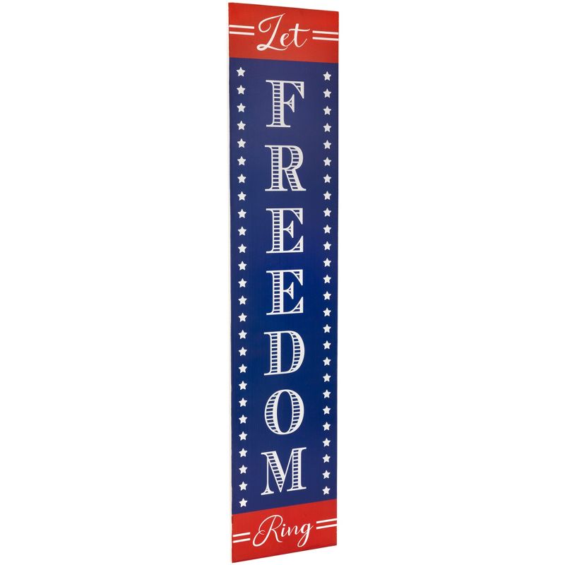 Northlight 36" Let Freedom Ring Patriotic Wooden Porch Board Sign Decoration, 3 of 7