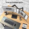 Dual Monitor Arm for Desk Black Dual Monitor Stand For Desk Adjustable Arms for 2 Monitors Uncaged Ergonomics - 3 of 4