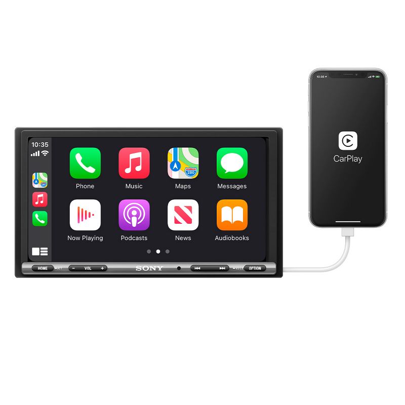 Sony Mobile XAV-AX3200 6.95" Bluetooth Media Receiver with Apple CarPlay and Android Auto, 3 of 14