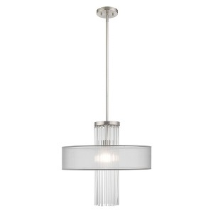Livex Lighting Alexis 1 - Light Chandelier in  Brushed Nickel - 1 of 1