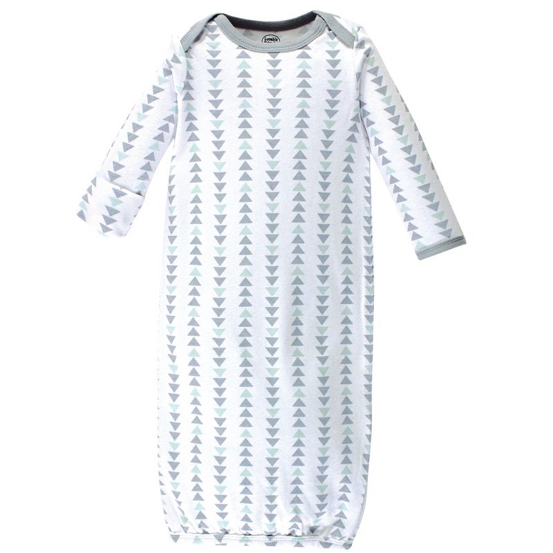 Luvable Friends Infant Boy Cotton Gowns, Boy Feathers, Preemie/Newborn, 3 of 5