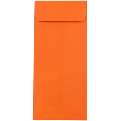 JAM Paper #10 Policy Business Colored Envelopes 4.125 x 9.5 Orange Recycled 15887