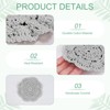 Unique Bargains Round Handmade Crochet Cotton Cup Coaster Placemats Home Decoration - 2 of 4