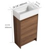 ChicFurnit Bathroom Vanities Modern Vanity with Sleek Design and Ample Storage for Bathroom Spaces, Brown,18.11”*10”*33.5" - 2 of 4