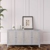 Accent Cabinet 4 Door Wooden Cabinet Sideboard Buffet Server Cabinet Storage Cabinet, for Living Room, Kitchen and Dining Room - 2 of 4