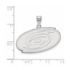 Black Bow Jewelry 10k White Gold Carolina Hurricanes NHL Large Pendant - 2 of 3