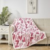 Plazatex Valentine Scarlett Plush Decorative Throw Blanket 50" x 60" Pink - 4 of 4