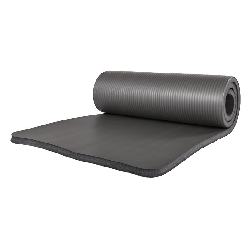 BalanceFrom Fitness All-Purpose Extra Thick Non-Slip High Density Anti-Tear Exercise Yoga Mat with Knee Pad & Carrying Strap, 2 of 7