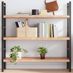 vidaXL Wall Shelf Light Brown 47.2 in.x11.8 in.x(0.8 in.-1.6 in.) Treated Solid Wood Oak - 1 of 4