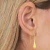 10k Yellow Gold 28mm Teardrop Earrings - 2 of 3