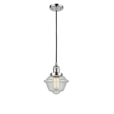 Oxford - 1 Light Cord Hung Mini Pendant In Traditional Style-8 Inches Tall and 7.5 Inches Wide