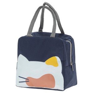 Unique Bargains Reusable Insulated Lunch Box Tote with Large Capacity, Cartoon Pattern for Work Picnic - 1 of 4