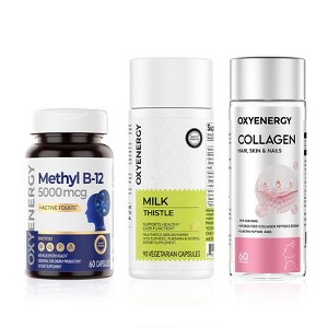 OXYENERGY Methyl B12, Milk Thistle & Collagen Bundle - 1 of 1