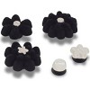 Crocs Jibbitz Black Velvet Flower Shoe Charms 5-Pack - 2 of 4