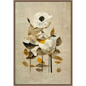 Amanti Art Sunbathing Flower by Treechild Canvas Wall Art Print Framed 16 x 23-in. - 1 of 4