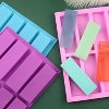 8 Grids Rectangular Silicone Handmade Soap Mould DIY Aromatherapy Mould(Light Blue) - 2 of 4