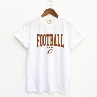 Simply Sage Market Women's Varsity Football Babe Short Sleeve Garment Dyed Tee